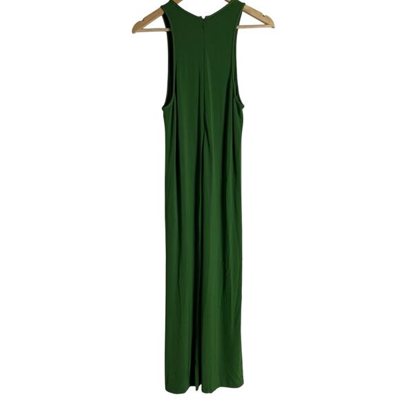 Tibi Serpentine Green Sleeveless Tank Midi Dress Size 4 - Picture 13 of 14